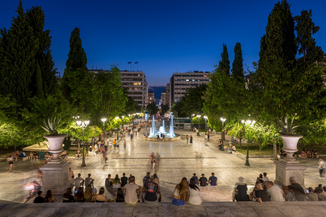 syntagma square in athens greece