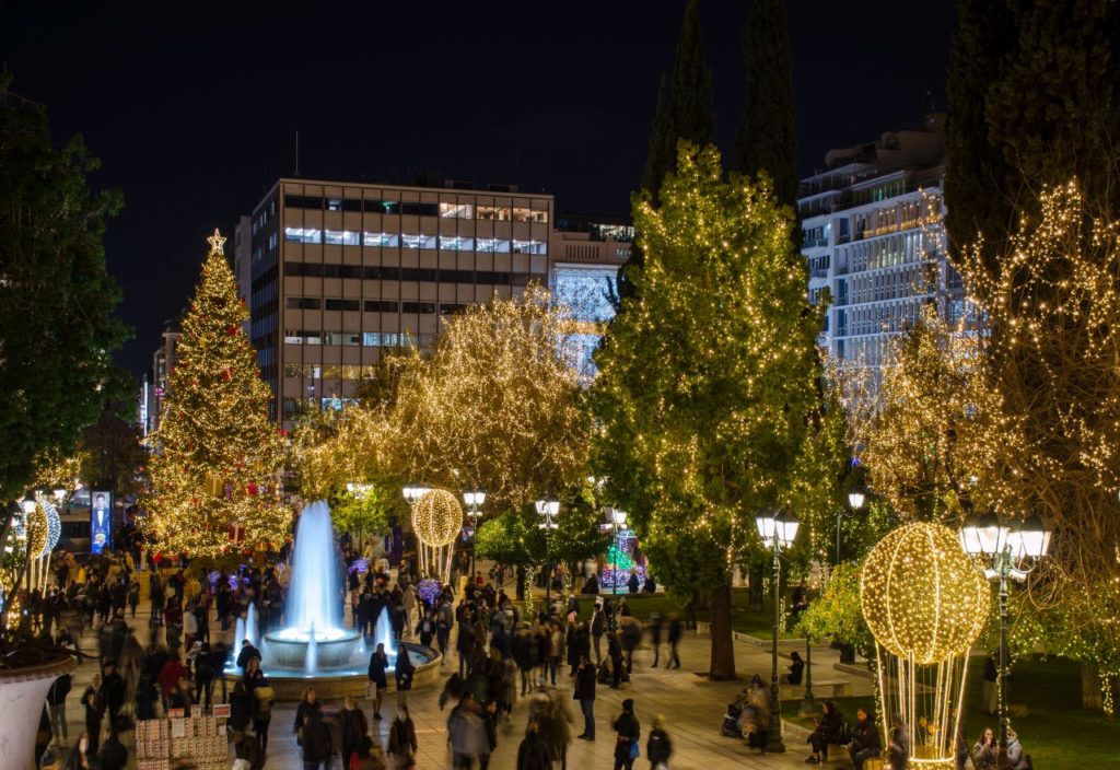 christmas in athens greece