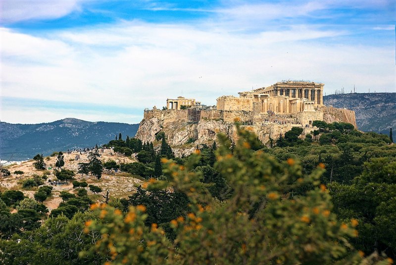 Archaeology Sites on Acropolis Hill athens greece