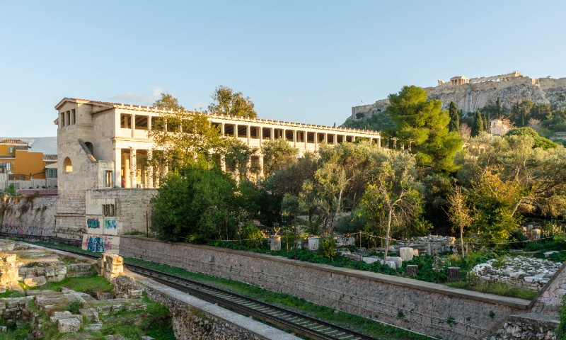The Agora Museum in Athens is housed in the reconstructed Stoa of Attalos