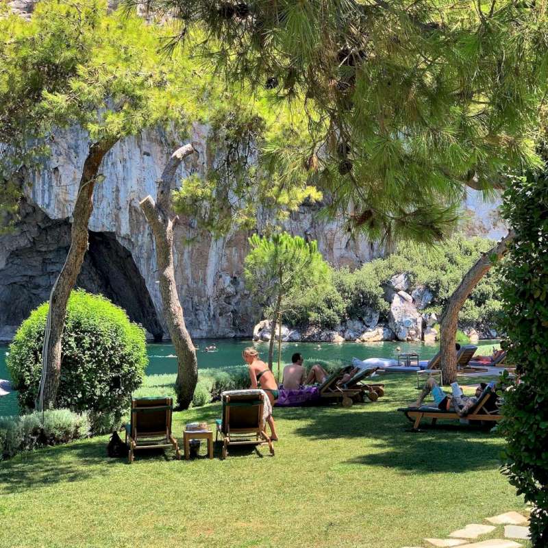 romantic date at lake vouliagmeni athens