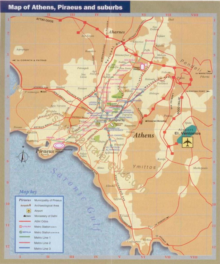 A Map of Metropolitan Athens