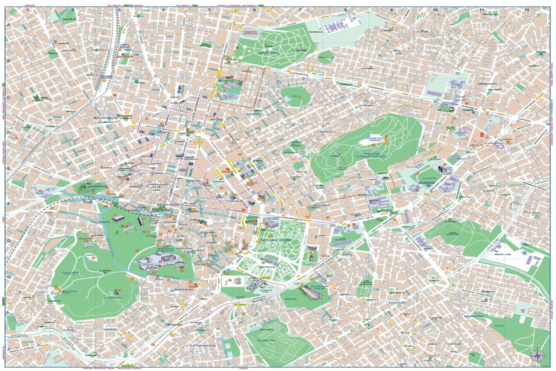 Athens Center - Map 
