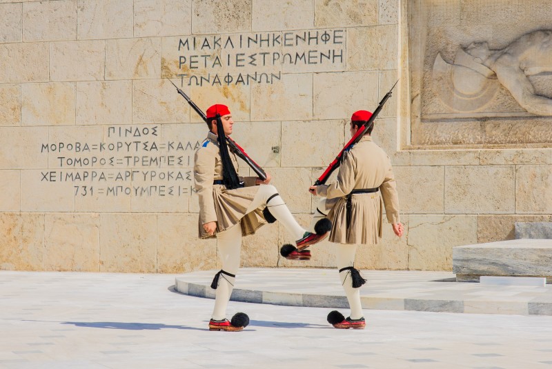 Changing of the Guard at Syntagma Square - Athens