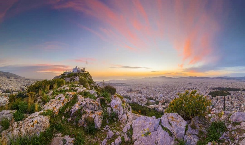 athens view from Lycabettus Hill 