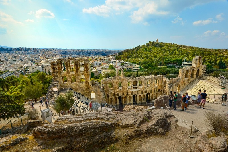if you travel to Athens in october visit the Odeon of Herodes Atticus 