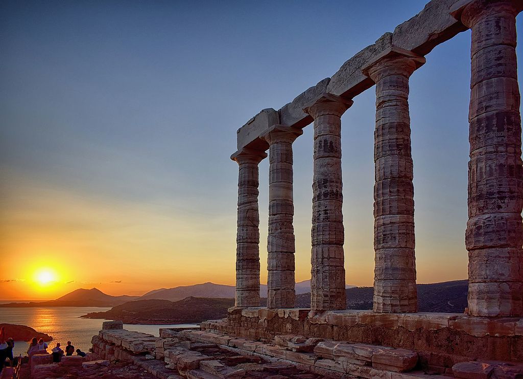 Temple of Poseidon at Cape Sounion, Greece