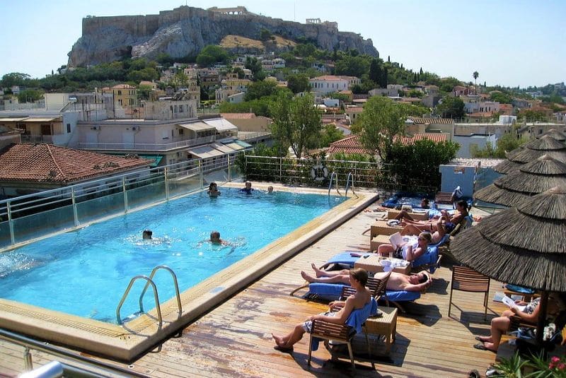 Where to stay in Athens in October - hotel with acropolis view