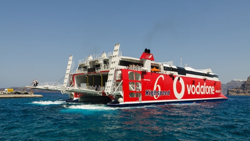 highspeed ferry from athens to santorini