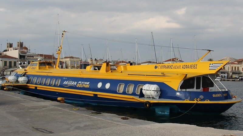 hydrofoil boat to saronic gulf islands