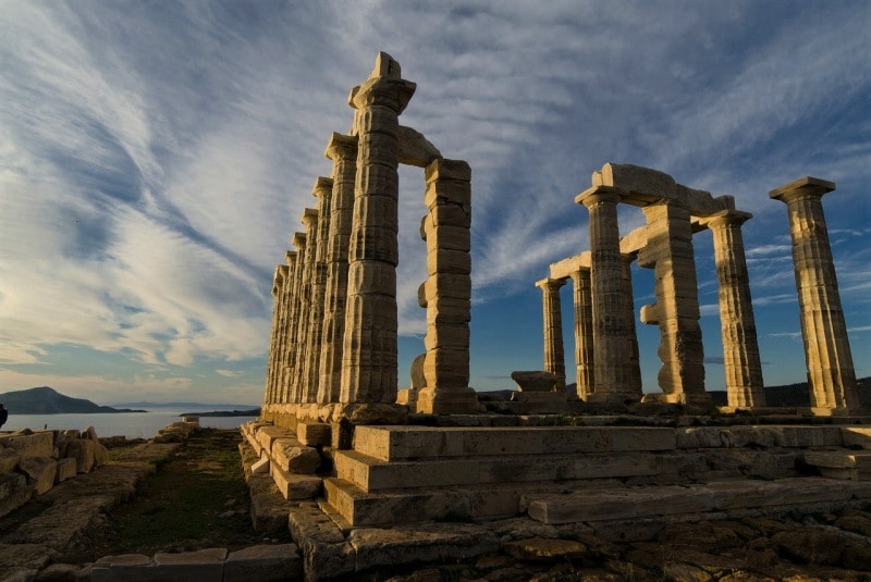 temple at cape sounion athens greece