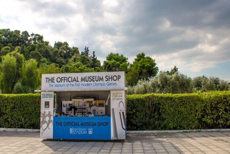 the official museum shop in the panathenaic stadium