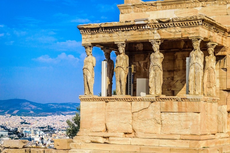 the porch of Caryatids