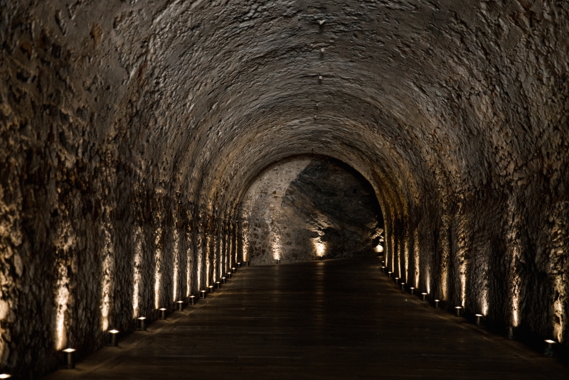 The tunnel in panathenaic stadium