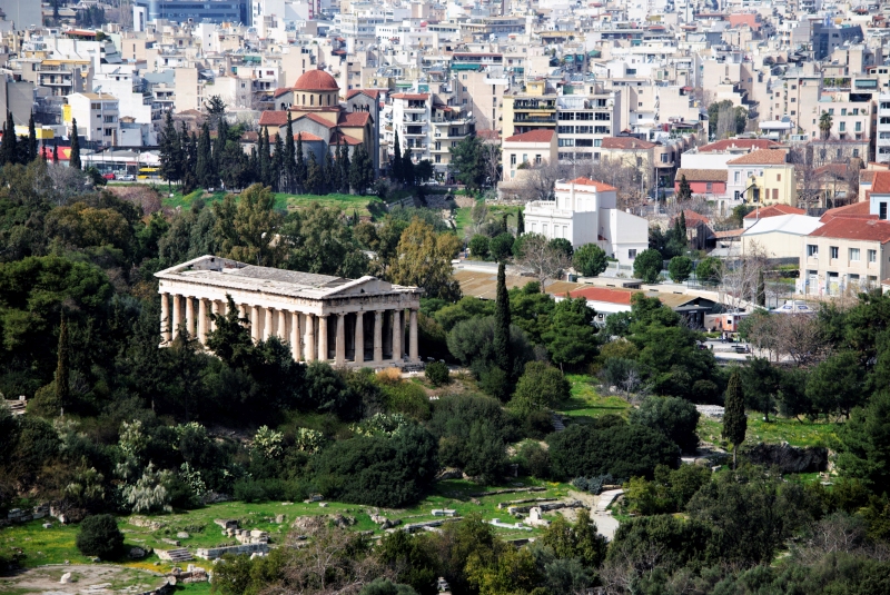 the ancient agora in athens