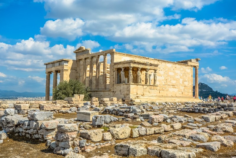 Erechtheum in acropolis athens greece