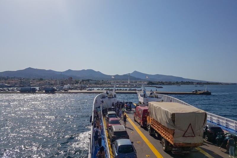 ferry boat from piraeus to aegina