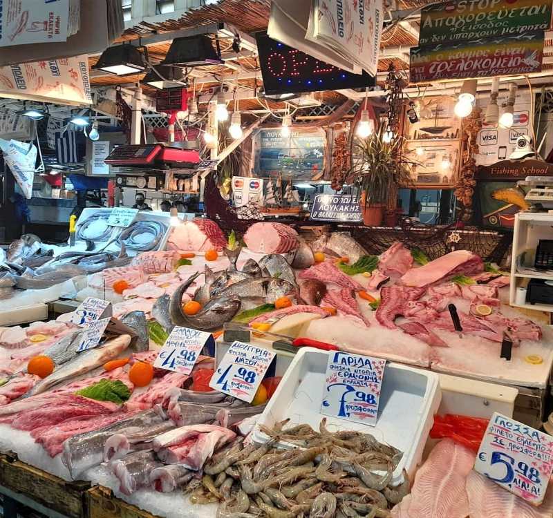 Athens fish market