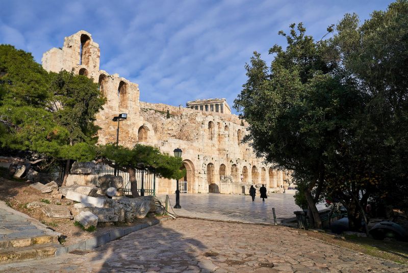 The Odeon of Herodes Atticus and in the background the Acropolis