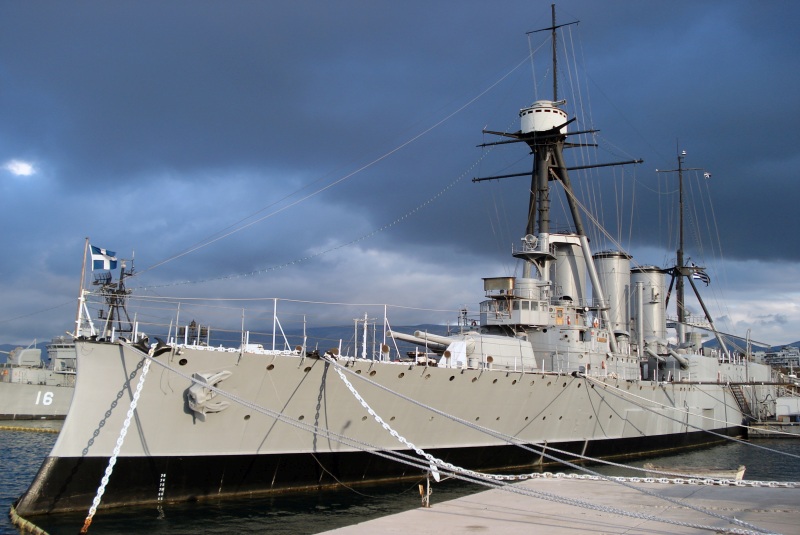 The Averoff Battleship at Flisvos Marina