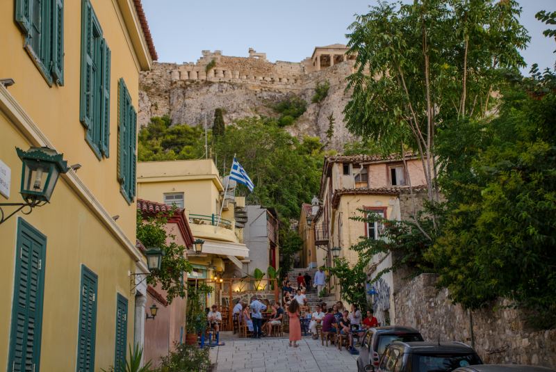 how is staying in plaka district athens greece