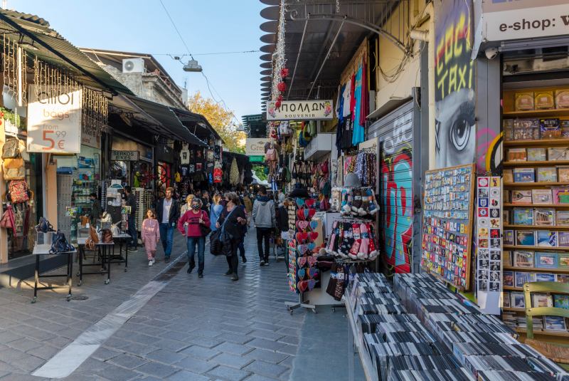 where to go for souvenir shopping in athens greece