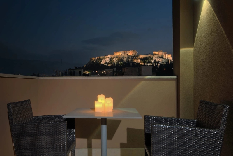 hotel in athens with amazing acropolis view