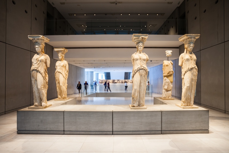 original caryatids acropolis museum