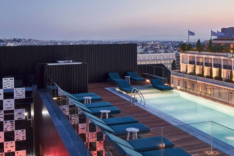 athens hotel rooftop pool