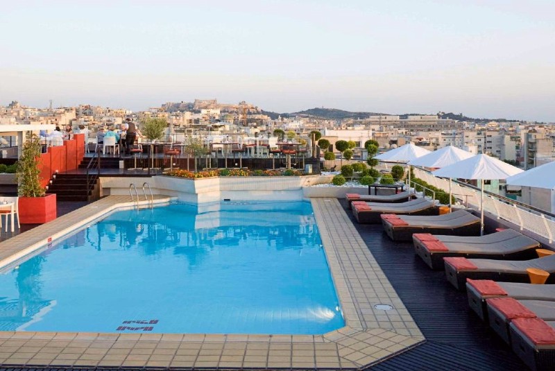 four star athens hotel with outdoor swimming pool