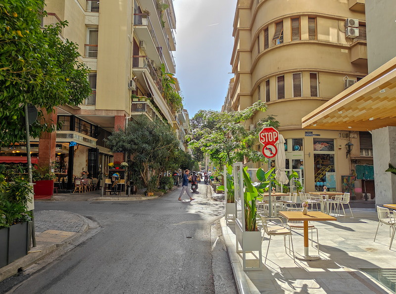 Voulis street in Athens Greece